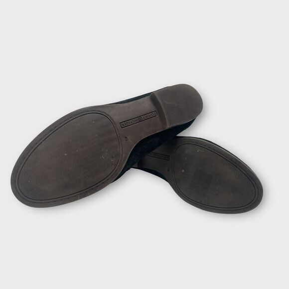 Tommy Hilfiger Black Suede Loafer Sz 8 Office Pretty Preppy Core - Picture 5 of 10